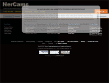 Tablet Screenshot of hercams.com